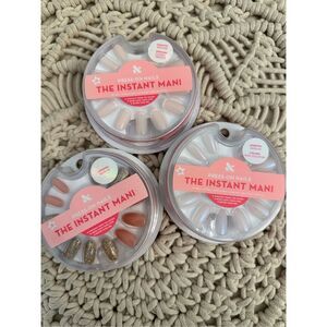 Olive & June The Instant Mani 3 Pack of Press on Nails New Medium Length